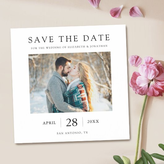 Elegante moderne Save the Date Hochzeitsmagnete Magneteinladung