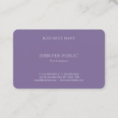 Elegante moderne Schablone berufliches Trendy Luxe Visitenkarte (Rückseite)