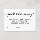 Elegante Moderne schätzen, wie viele Brautpartys g Visitenkarte (Vorderseite)