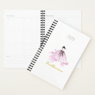 Elegante Moderne schicke Ballerine Blume Planer