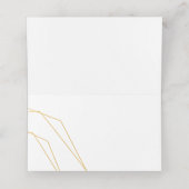 Elegante moderne schicke Band-Platzkarte Platzkarte (Innenseite Aufgefaltet)