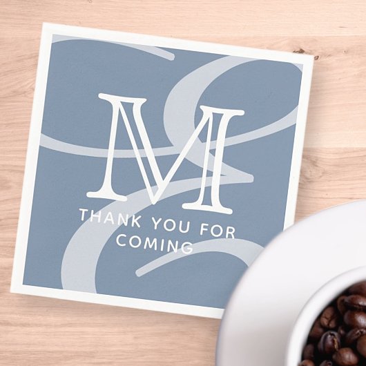 Elegante moderne schicke Double Monogram Vielen Da Serviette