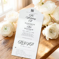 Elegante moderne, schicke einfache QR-Mahlzeit-Opt