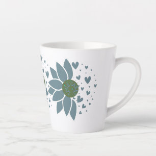 Elegante moderne schicke Love Cares matte Tasse