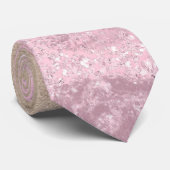Elegante moderne schicke ombre Rose Gold Glitzer M Krawatte (Gerollt)