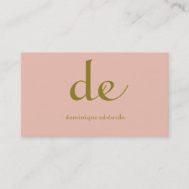 Elegante moderne schicke Rosa Kosmetik Visitenkarte