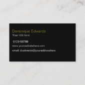 Elegante moderne schicke Rosa Kosmetik Visitenkarte (Rückseite)