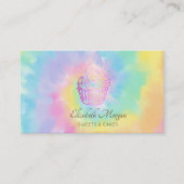 Elegante Moderne, schicke Rose Gold Cupcake Gefärb Visitenkarte (Vorderseite)