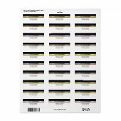 Elegante, moderne, schicke Schwarz-weiße und golde (Vorne)