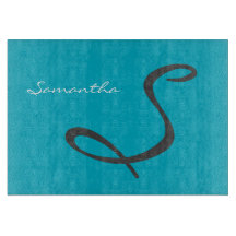 elegante, moderne schicke, trendige Monogramm aqua