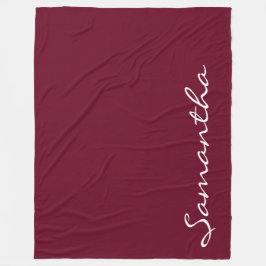 elegante, moderne schicke, trendige monogrammatisc fleecedecke