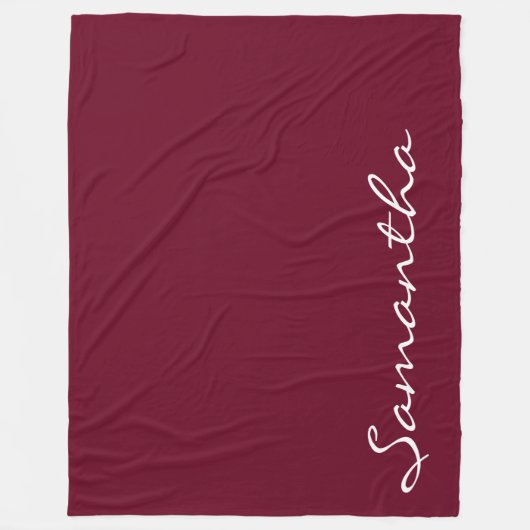 elegante, moderne schicke, trendige monogrammatisc fleecedecke (Vorderseite)