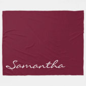 elegante, moderne schicke, trendige monogrammatisc fleecedecke (Vorderseite (Horizontal))