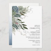 Elegante, moderne, schmackhafte Blumenzwiebeleinla Einladung (Vorne/Hinten)