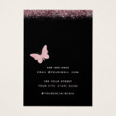 Elegante moderne Schmetterlingsöhrchen-Anzeigetafe (Rückseite)