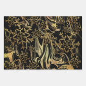 Elegante moderne Schneeflocken aus Goldmarmor Geschenkpapier Set (Vorderseite 3)