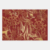 Elegante moderne Schneeflocken aus Goldmarmor Geschenkpapier Set (Vorderseite 2)