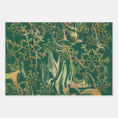 Elegante moderne Schneeflocken aus Goldmarmor Geschenkpapier Set (Vorderseite)