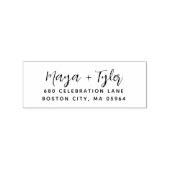 Elegante moderne Schreibadresse Gummistempel (Stempel)