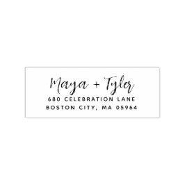 Elegante moderne Schreibadresse Gummistempel