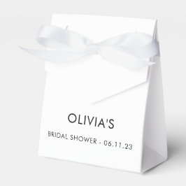 Elegante moderne Schrift | Bridal Favor Box Geschenkschachtel