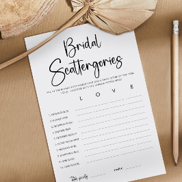 Elegante moderne Schrift | Bridal Scattergories Ga