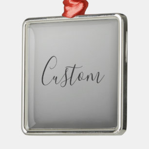 Elegante moderne Schrift editierbarer schwarzer Te Ornament Aus Metall