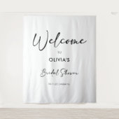 Elegante moderne Schrift | Hintergrund des Brautpa Wandteppich (Vorderseite)