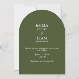 Elegante moderne Schrift klassische Hochzeitseinla Einladung