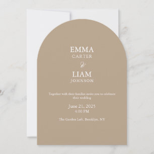 Elegante moderne Schrift klassische Hochzeitseinla Einladung