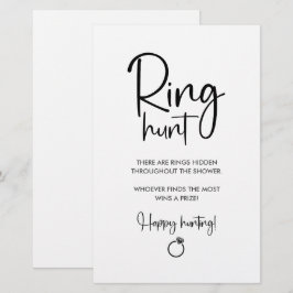 Elegante moderne Schrift | Ring Hunt Game Sing
