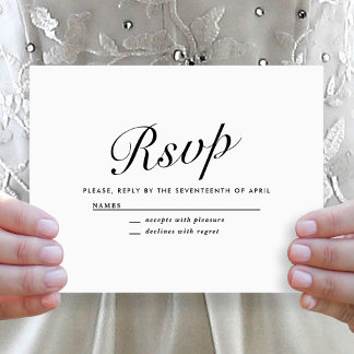 Elegante moderne Schriftart Schwarz + Weiß Hochzei Feiertagskarte