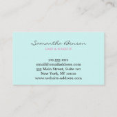 Elegante, moderne Schriftzeichen Visitenkarte (Rückseite)