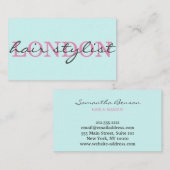 Elegante, moderne Schriftzeichen Visitenkarte (Vorne/Hinten)