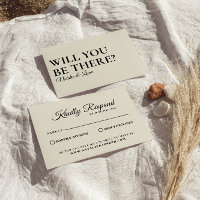 Elegante Moderne Schwarz & Creme Retro Bold Weddin