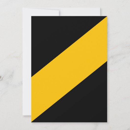 Elegante moderne Schwarz-Gold Delikatessen Einladung (Rückseite)