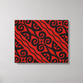Elegante Moderne Schwarz-Rote Leinwand Kunst, Dich (Vorderseite)
