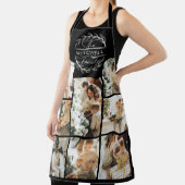 Elegante Moderne Schwarz-weiße Familienfotografie Schürze (InSitu)