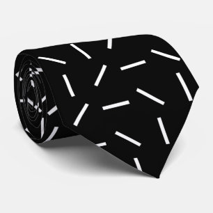 Elegante moderne, Schwarz-weiße Linienmuster Krawatte