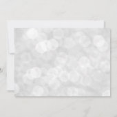 Elegante Moderne Schwarz-weiße Weihnachtsfeier Einladung (Rückseite)