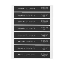 Elegante Moderne Schwarze Hochzeit