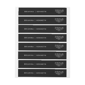 Elegante Moderne Schwarze Hochzeit