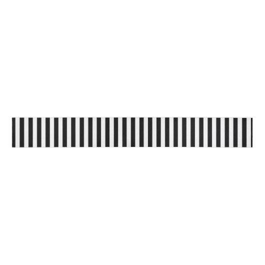 Elegante moderne Schwarzweiss-Streifen Ripsband (Vorderseite)