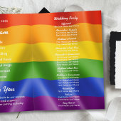 Elegante moderne schwule Hochzeit Regenbogen Foto Programm