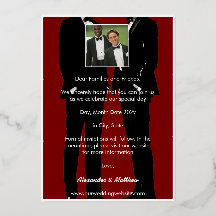 Elegante moderne schwule Männer Hochzeit Gold