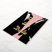 Elegante moderne schwule Männer Hochzeit Gold Folieneinladung (Gedreht)