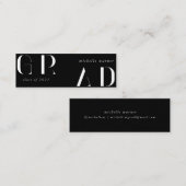 elegante, moderne Script-Abschluss-Namenskarte Mini Visitenkarte (Vorne/Hinten)