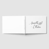 Elegante moderne Script Bride & Groom Wedding Gästebuch (Voll)