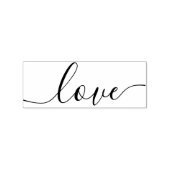 Elegante Moderne Script-Liebe Gummistempel (Prägung)