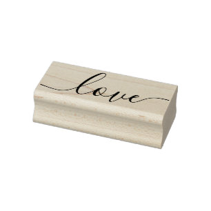 Elegante Moderne Script-Liebe Gummistempel